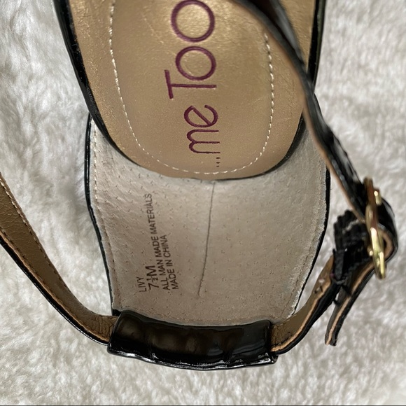 me too black patent shoe ankle strap SIZE 7-1/2 M - Picture 7 of 10